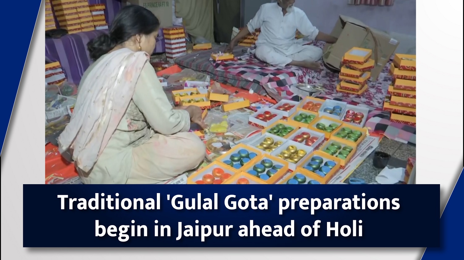 Traditional `Gulal Gota` preparations begin in Jaipur ahead of Holi